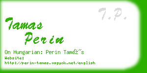 tamas perin business card